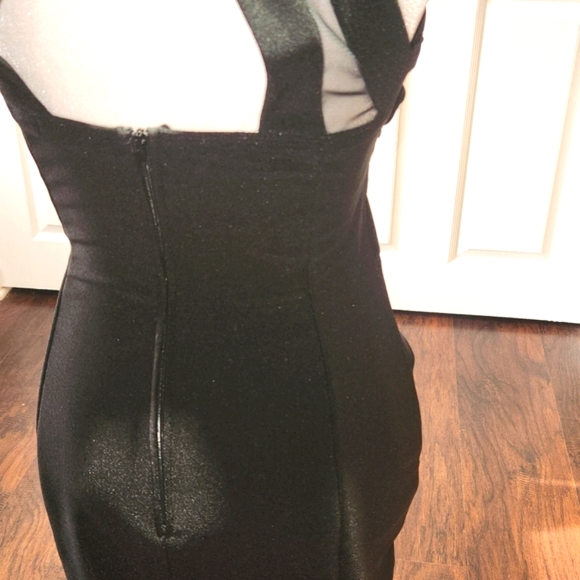 CRYSTAL DOLL BLACK STRAPPY DRESS SIZE 5 NEW WITH TAGS - Picture 8 of 16
